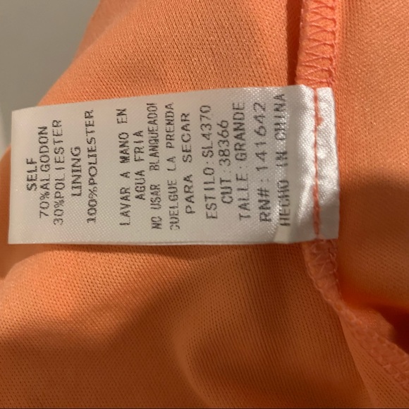 Fab’rik orange guipure lace halter romper Large - Picture 5 of 7